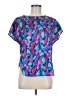 Notations 100% Polyester Purple Short Sleeve Blouse Size 6 (estimated) - photo 1