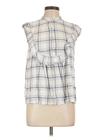 Max Studio Sleeveless Button-Down Shirt (view 1)