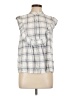 Max Studio 100% Rayon Ivory Sleeveless Button-Down Shirt Size L - photo 1