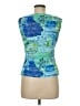 Alberto Makali 100% Polyester Blue Sleeveless Top Size M - photo 2
