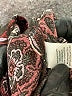 Hinge 100% Viscose Paisley Burgundy Long Sleeve Blouse Size XXS - photo 9