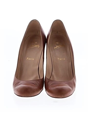 Christian Louboutin Leather Miss Boxe Wedges (view 2)
