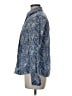 Lands' End 100% Baumwolle Paisley Blue Long Sleeve Blouse Size 8 - photo 5