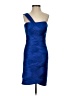 BCBGMAXAZRIA 100% Polyester Blue Cocktail Dress Size 2 - photo 1