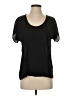 Soprano 100% Polyester Black Short Sleeve Top Size S - photo 1