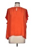 Ann Taylor 100% Polyester Orange Short Sleeve Blouse Size L - photo 1