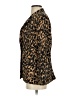 Halogen 100% Polyester Animal Print Gold Blazer Size S (petite) - photo 5