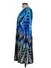 Muse Graphic Blue Cocktail Dress Size 12 - photo 5
