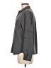 Lands' End 100% Polyester Solid Gray Long Sleeve Blouse Size 10 - photo 5