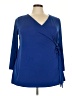 Avenue Blue 3/4 Sleeve Blouse Size 22 - 24 Plus - photo 1