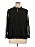 Belldini 100% Polyester Black 3/4 Sleeve Blouse Size 1X - photo 1