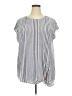 Max Studio Blue Short Sleeve Blouse Size 2X - photo 1