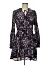 Everly 100% Polyester Paisley Purple Casual Dress Size L - photo 1