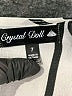 Crystal Doll Stripes White Ivory Jumpsuit Size 7 - photo 4