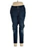 Ellen Tracy Solid Blue Jeans Size 14 - photo 1