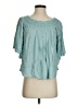 Unbranded 100% Viscose Teal Green Short Sleeve Blouse Size XXS (estimated) - photo 1