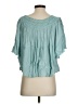 Unbranded 100% Viscose Teal Green Short Sleeve Blouse Size XXS (estimated) - photo 2