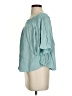 Unbranded 100% Viscose Teal Green Short Sleeve Blouse Size XXS (estimated) - photo 5