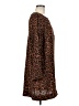 H&M 100% Polyester Animal Print Brown Casual Dress Size M - photo 4