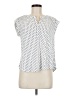 Daniel Rainn Polka Dots White Short Sleeve Blouse Size M - photo 1