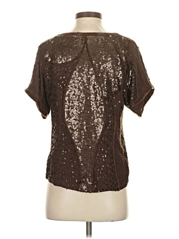 Shelli Segal Short Sleeve Silk Top (view 2)