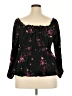 Torrid Black 3/4 Sleeve Blouse Size 2X Plus (2) - photo 2