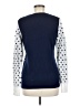 IZOD 100% Cotton Polka Dots Blue Pullover Sweater Size M - photo 2