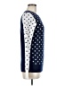 IZOD 100% Cotton Polka Dots Blue Pullover Sweater Size M - photo 4