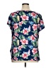 Unbranded Blue Short Sleeve Blouse Size XL - photo 2