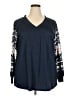 BLOOMCHIC Blue Long Sleeve Blouse Size 18 - 20 - photo 1