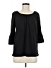 MICHAEL Michael Kors Black 3/4 Sleeve Top Size M - photo 1