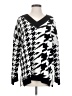 GiGio 100% Acrylic Houndstooth Black Pullover Sweater Size S - photo 1