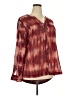 Relativity 100% Polyester Burgundy Long Sleeve Blouse Size 2X - photo 1