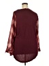 Relativity 100% Polyester Burgundy Long Sleeve Blouse Size 2X - photo 2