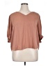 Joie 100% Polyester Brown 3/4 Sleeve Blouse Size XL - photo 1