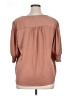 Joie 100% Polyester Brown 3/4 Sleeve Blouse Size XL - photo 2