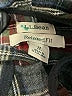 L.L.Bean 100% Cotton Plaid Gray Blue Fleece Size M (petite) - photo 3