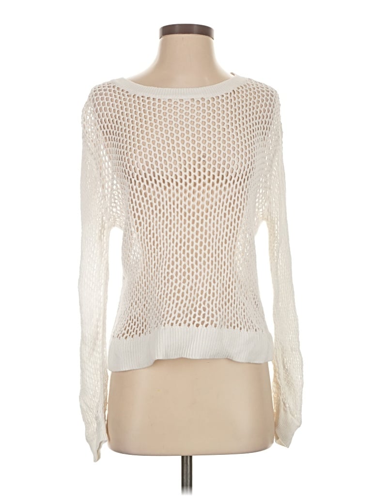 Pre-owned Summersalt Long Sleeve Top Ivory Boatneck Tops