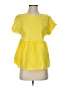 Primark 100% Cotton Yellow Short Sleeve Top Size S - photo 1