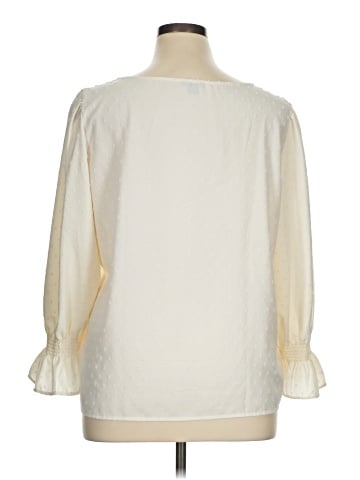 Ann Taylor Factory 3/4 Sleeve Blouse (view 2)