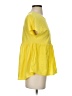 Primark 100% Cotton Yellow Short Sleeve Top Size S - photo 4