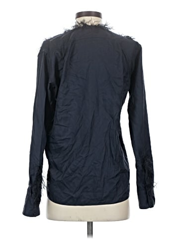Helmut Lang Long Sleeve Silk Top (view 2)