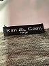 Kim & Cami Metallic Silver Long Sleeve Blouse Size L - photo 7