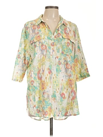 Westbound 3/4 Sleeve Button-Down Shirt (view 1)