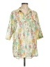 Westbound Floral Green 3/4 Sleeve Button-Down Shirt Size L - photo 1