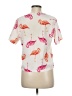 FancyQube Print Ivory Short Sleeve Blouse Size M - photo 2
