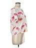 FancyQube Print Ivory Short Sleeve Blouse Size M - photo 4