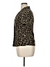 Halston Animal Print Gold Short Sleeve Blouse Size 14 - photo 5