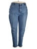 Denim & Co Solid Blue Jeans Size 22 - photo 1