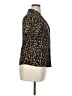 Halston Animal Print Gold Short Sleeve Blouse Size 14 - photo 4